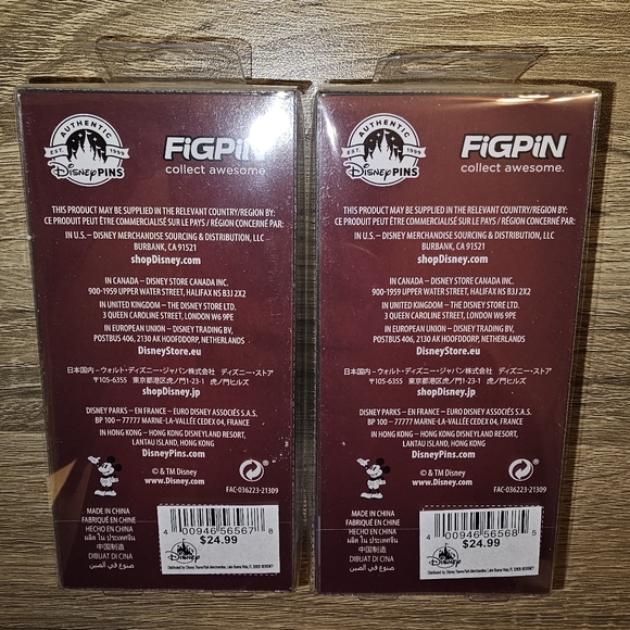 Disney Parks 2023 Figpin Mickey & Minnie Mouse 50th Anniversary - Picture 2 of 2